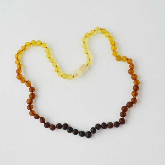 Raw rainbow baroque beads